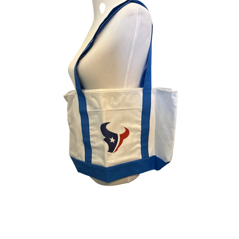 Houston Texans Football Team Tote Bag Front Pocket Zip Top